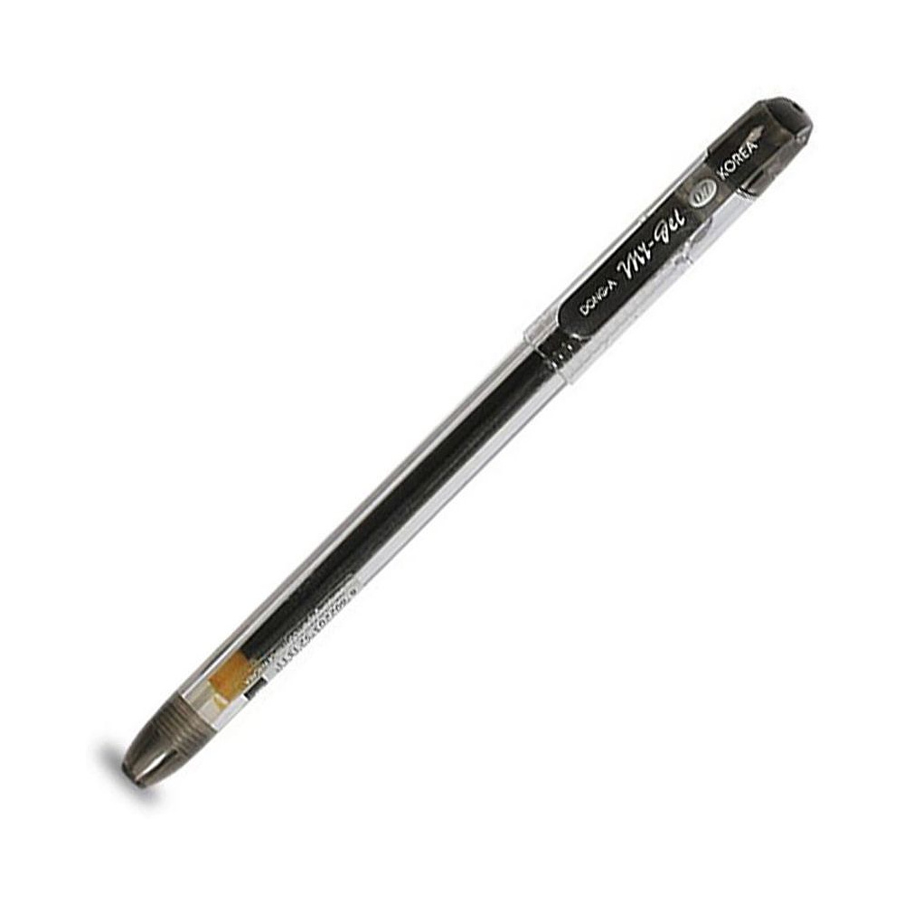 Ручка гелевая "My-Gel Standard", 0.5 мм, прозрачный, стерж. черный
