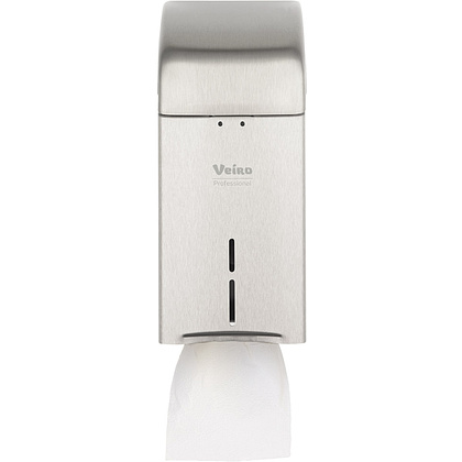 Диспенсер Veiro Professional "L-ONE Steel" для туалетной бумаги листовой, серебристый - 4