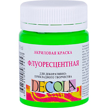 Краска акриловая неон "Декола"