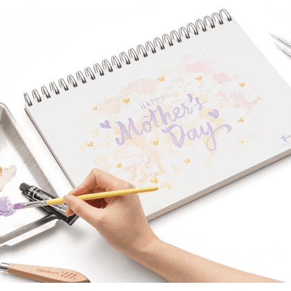 Скетчбук для графики "Himi", 22.8х30.4 см, 180 г/м2, 40 листов - 7