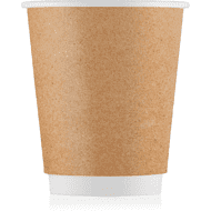 Стакан картонный Ecocups, 20 шт, 250 мл, 2 слоя, крафт