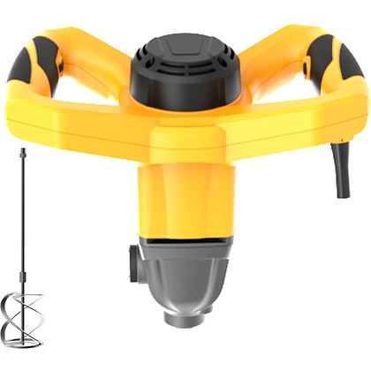 Миксер строительный Deli YS EDC176, 1400 Вт, 1 венчик, желтый