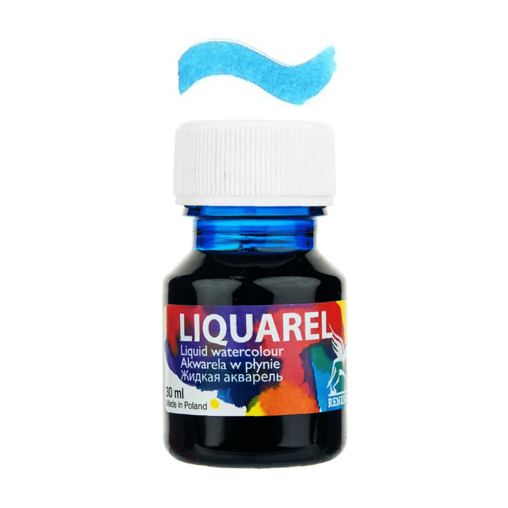 Акварель жидкая "Liquarel", 120 циан, 30 мл