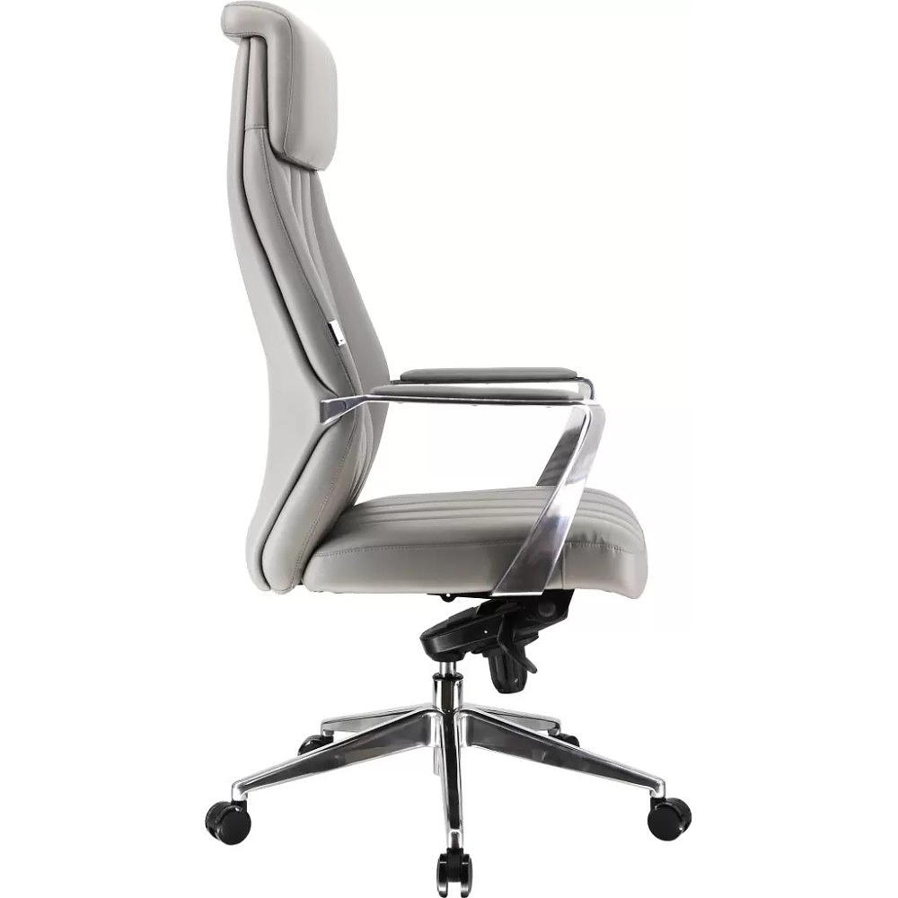 Кресло компьютерное EVERPROF Tokyo, экокожа, серый, металл - 3