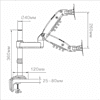 Кронштейн для монитора NB H100 (на один монитор), белый - 5