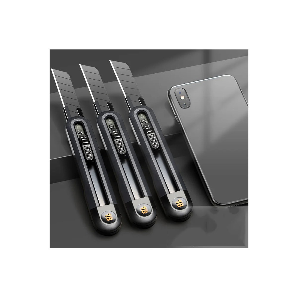 Нож универсальный "Deli Home", 18 мм, чёрный - 17