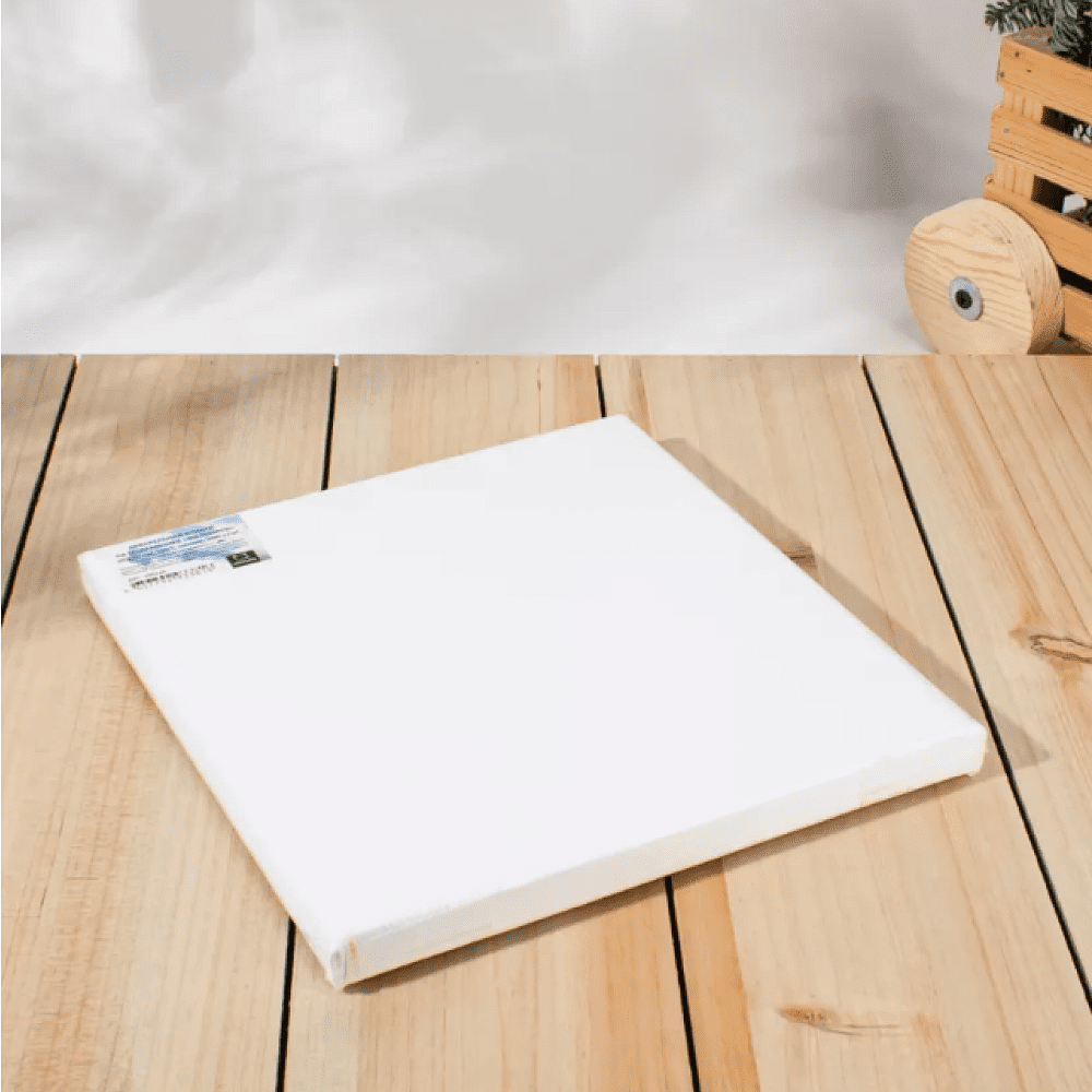 Бумага акварельная на подрамнике "Малевичъ", 20х20 см, хлопок, 300 г/м2, среднее зерно - 5