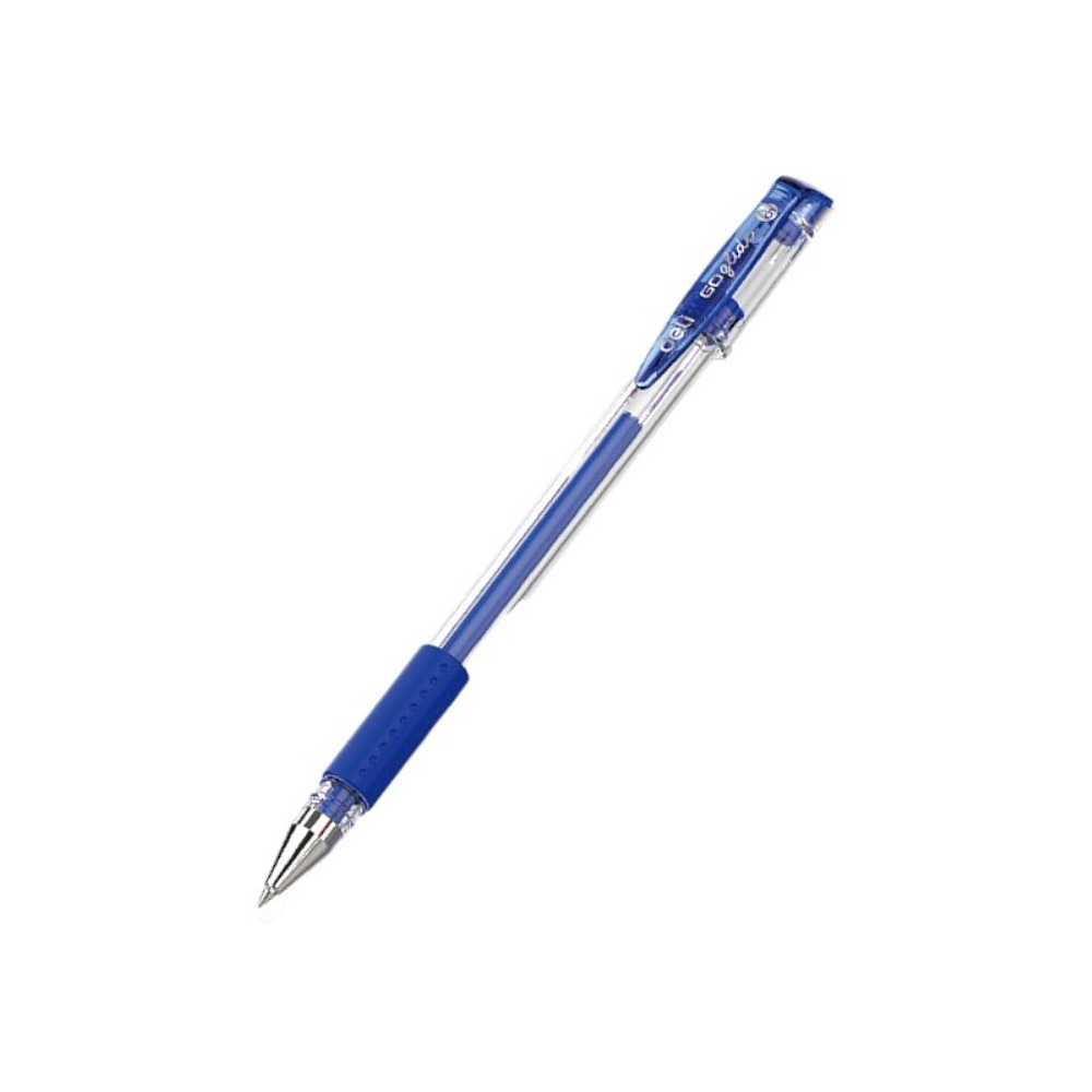 Ручка гелевая "Go Glide", 0.5 мм, прозрачный, стерж. синий