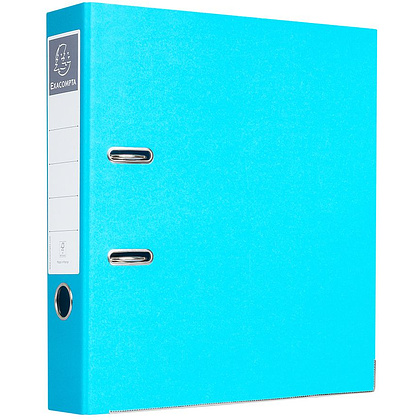 Папка-регистратор "Exacompta", A4, 70 мм, ламинированный картон, голубой