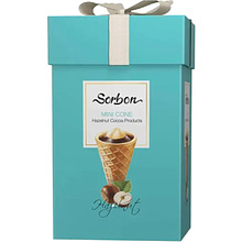 Конфеты "Sorbon. Тиффани", хрустящий мини-рожок фундук и воздушные зерна