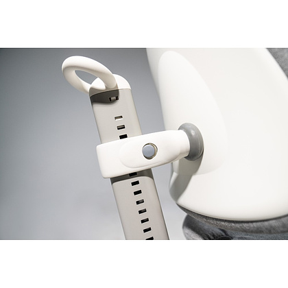 Кресло детское Ergosmart Maximus, ткань, серый, пластик, корпус белый, с чехлом "светлый лен" - 10