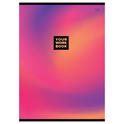 Тетрадь "Monocolor. Gradient", А4, 48 листов, клетка, скоба сбоку, ассорти - 3