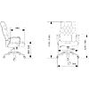 Кресло компьютерное Бюрократ T-9928SL Fabric, ткань, серый - 10