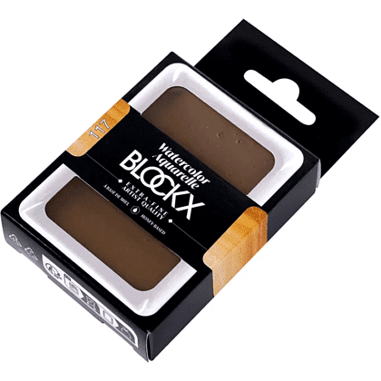 Краски акварельные "Blockx. Giant pan", 117 итальянская земля, 18 мл., кювета - 2
