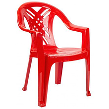 Кресло садовое №6 "Престиж-2", пластик, красный