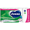Бумага туалетная Zemma Natural Comfort, 8 рулонов, 3 слоя, белый - 2