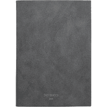 Ежедневник датированный "365days", А5, 352 страницы, темно-серый, 2026