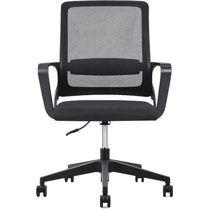 Кресло для персонала SitZone "U-0385 PL", ткань, пластик, черный - 2