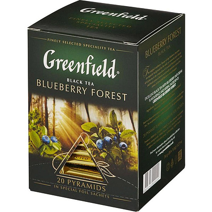 Чай "Greenfield" Blueberry Forest, 20 пакетиков x1.8 г, черный
