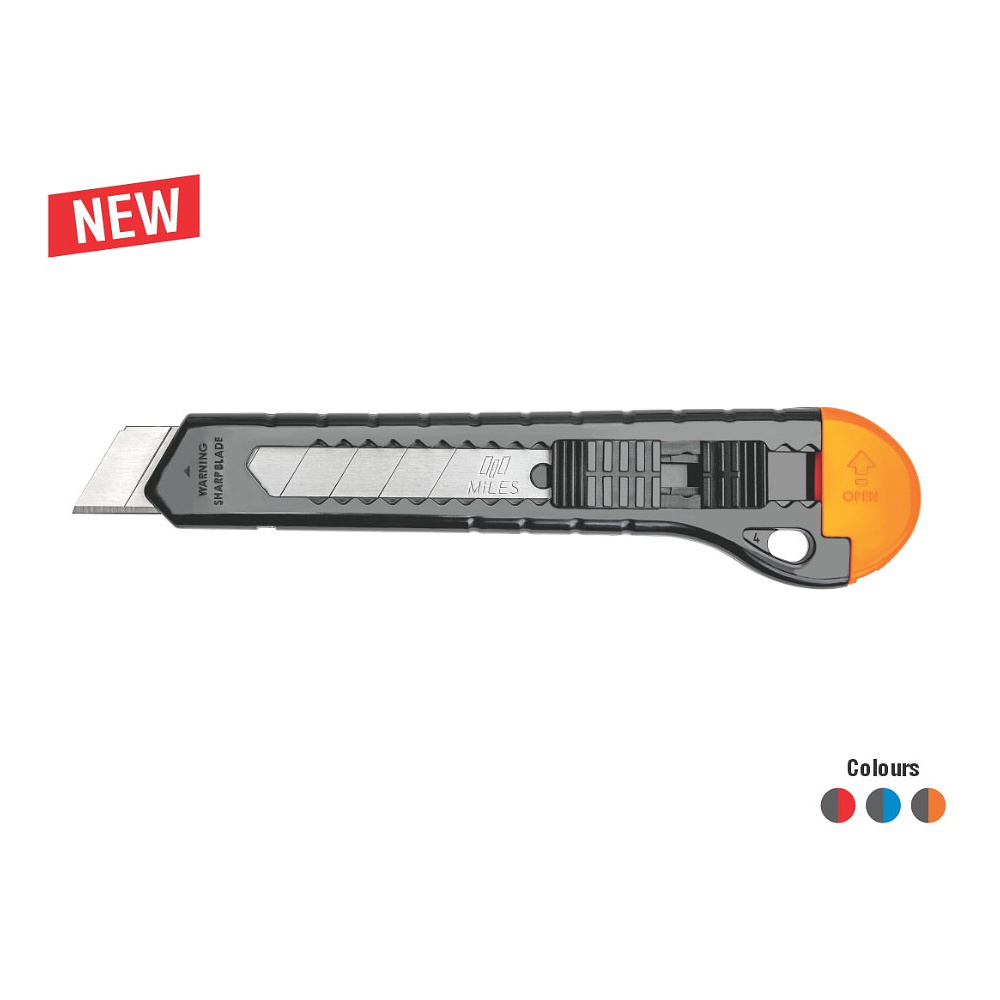 Нож для бумаги "Kangaro Miles", 18 мм, ассорти - 2