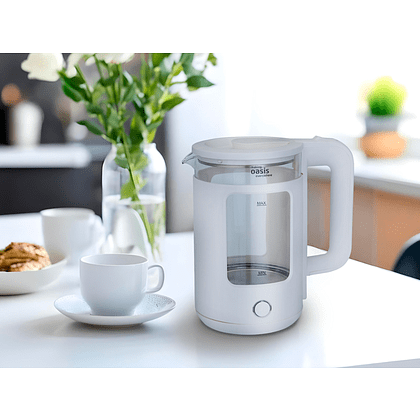 Электрочайник Oasis K-17GPW, белый - 7