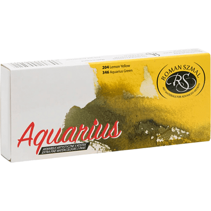Краски акварельные "Aquarius. Starter set", 5 цветов, кюветы - 3