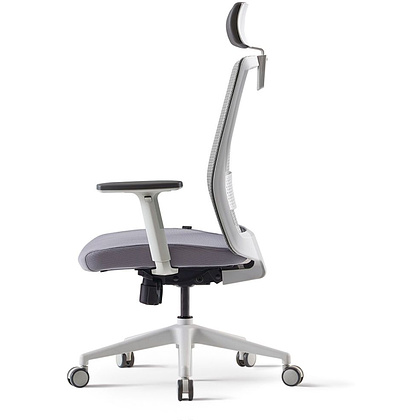 Кресло для руководителя BESTUHL "S30", сетка, ткань, пластик, серый - 2
