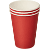 Стакан картонный 300 мл, 50 шт, 1 слой, красный - 2
