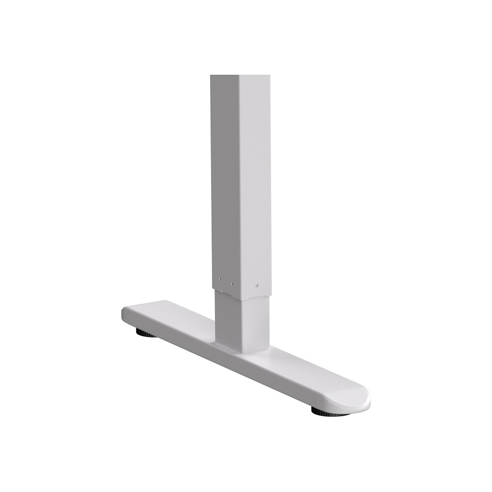 Стол с электроприводом WellDesk Basic 1300x675х18 белый/дуб хантон темный (9191460+9178197) - 5