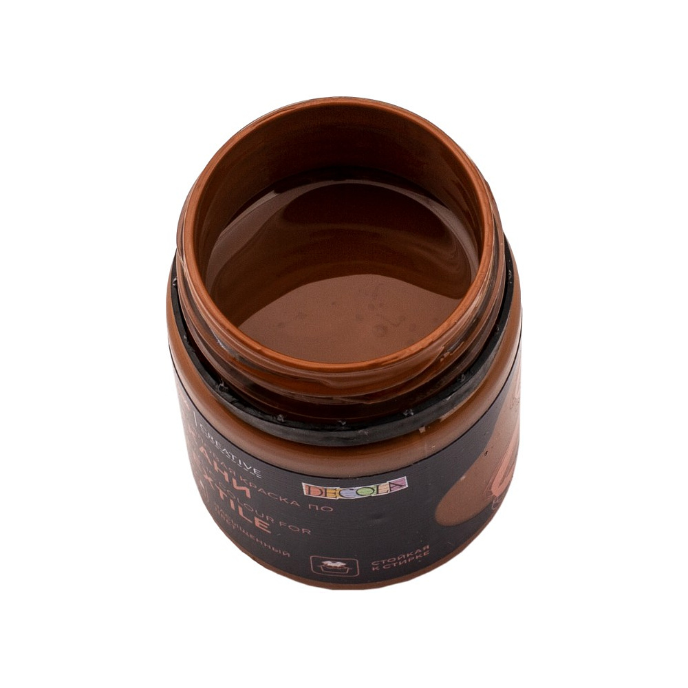 Краска акриловая по ткани "Декола", 419 коричневая, 50 мл., банка - 3