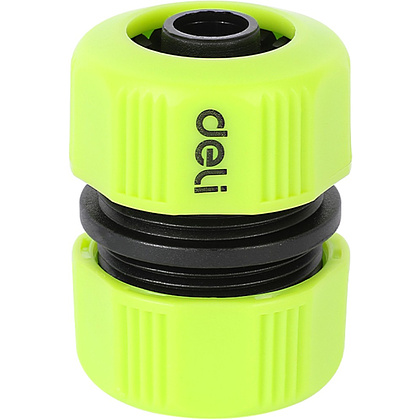 Муфта соединительная для шлангов Deli GS EDL8794, 1/2", двухкомпонентная, черный, зеленый