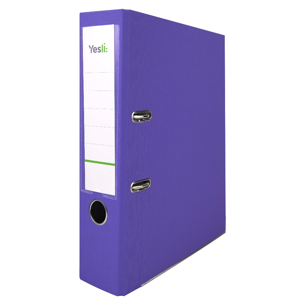 Папка-регистратор "Yesli:", А4, 75 мм, ПВХ, фиолетовый