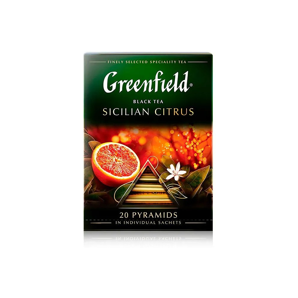 Чай черный Greenfield "Sicilian Citrus", в пирамидках, 20 шт