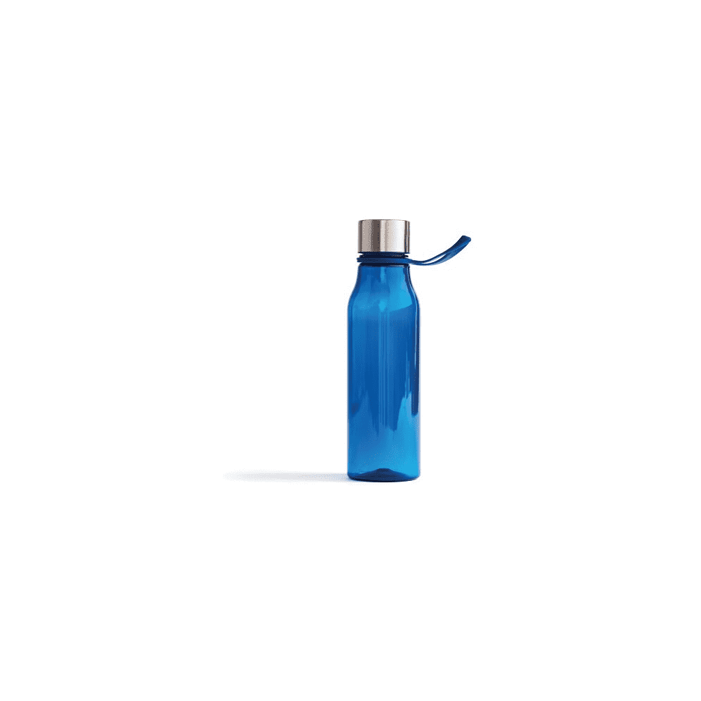 Бутылка для воды "Lean", 600 мл, темно-синий, серебристый