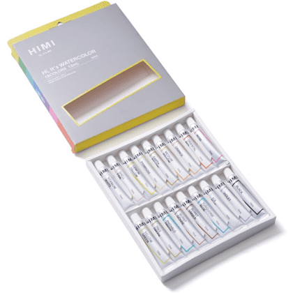 Краски акварельные "Himi Miya", 18 цветов, тубы - 8