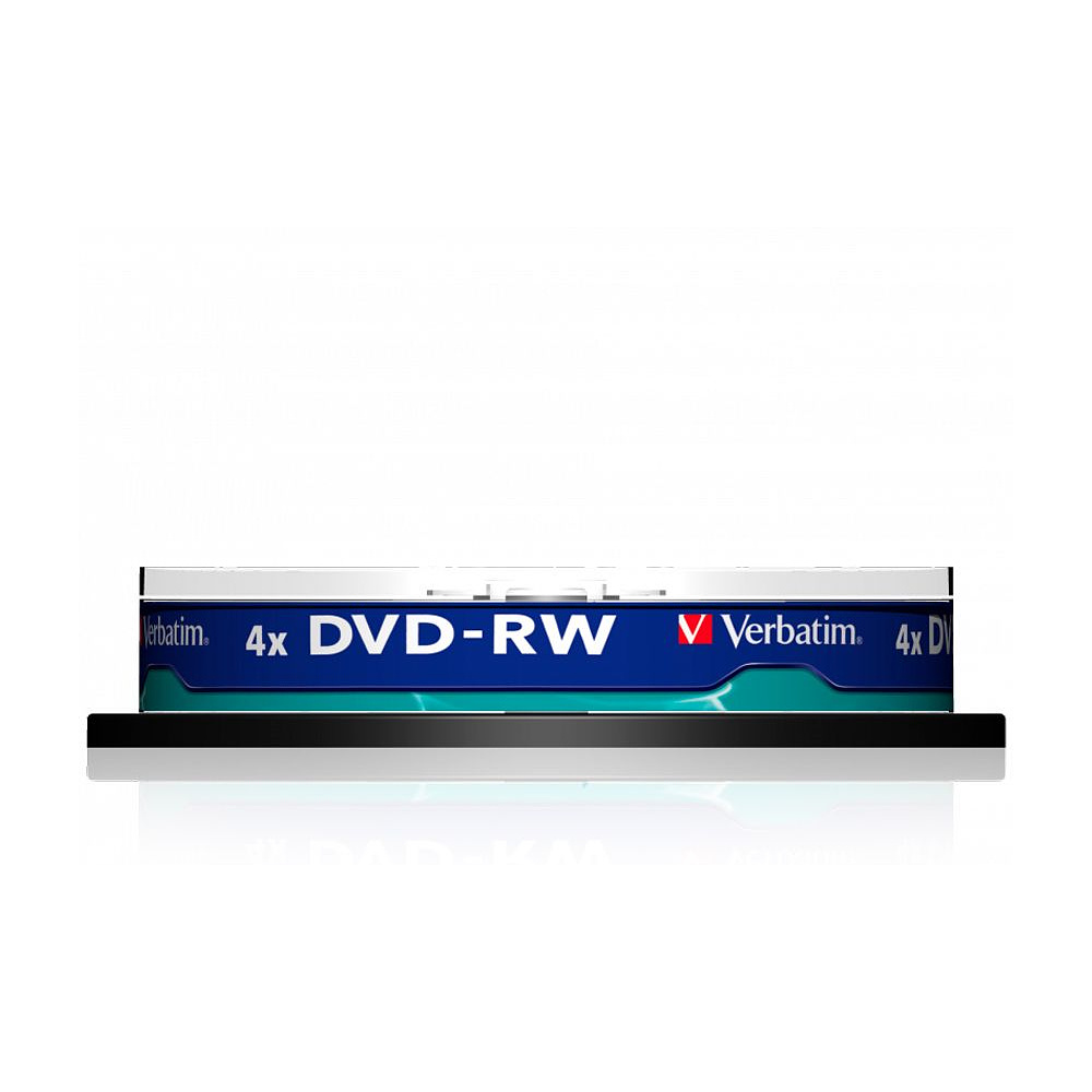 Диск Verbatim, DVD-RW, 4.7 гб, круглый бокс, 10 шт - 2
