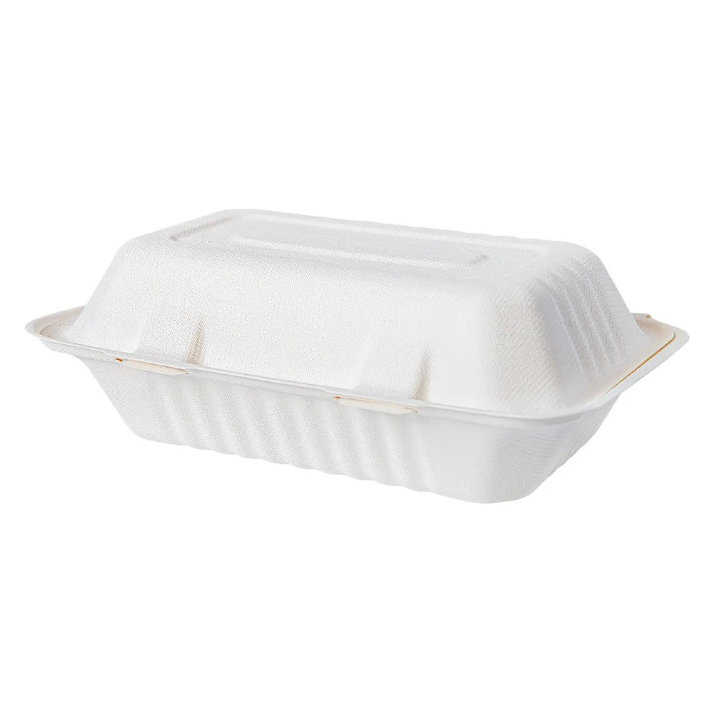 Ланч-бокс 230x158x79 мм, 1 секция, 100 шт/упак, сахарный тростник