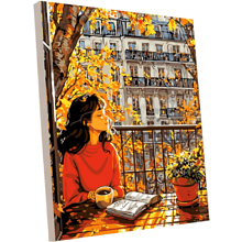 Картина по номерам "Осенняя девушка"