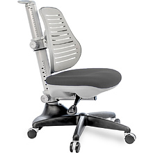 Кресло детское Comf-Pro С3 317 Chair, пластик, ткань, серый, пластик, корпус черный, серый, с чехлом салатовым