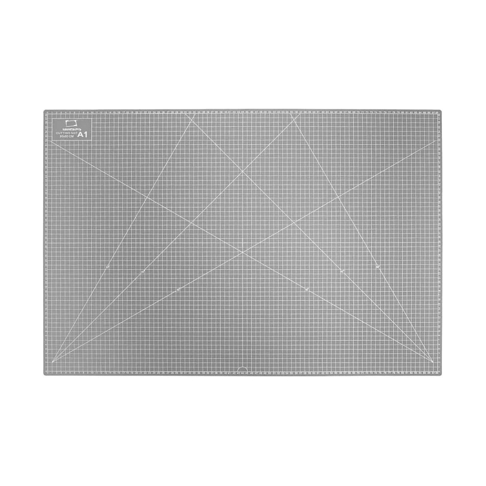 Коврик для резки "Малевичъ", А1, пятислойный, серый