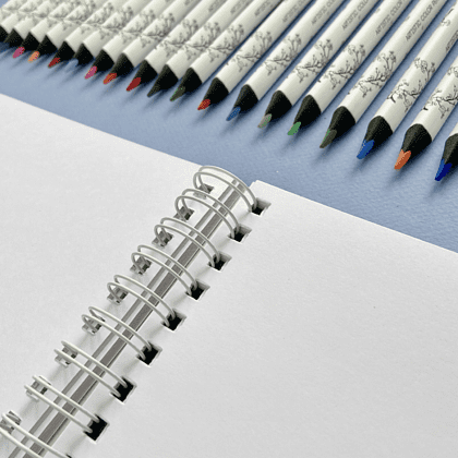Скетчбук "Sketch&Art", 18.5х25 см, 200 г/м2, 50 листов, на спирали, для цветных карандашей - 5