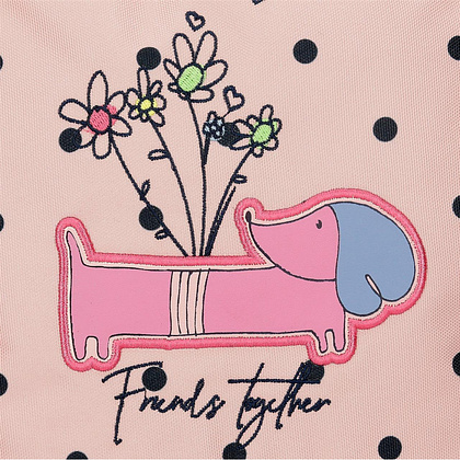 Рюкзак школьный Enso "Friends together", L, розовый, темно-синий - 8