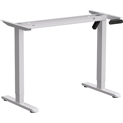 Стол с электроприводом WellDesk Basic 1200x675х18 белый/ясень шимо светлый (9191460+9197779) - 2