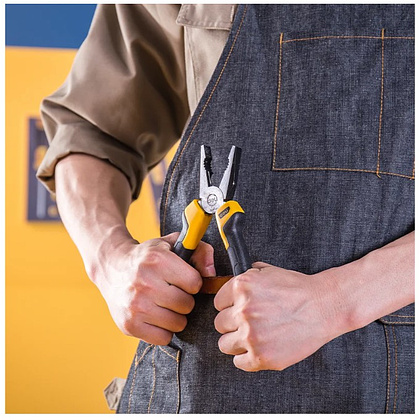 Плоскогубцы Deli YS EDL2008Z, 200 мм., желтый, черный - 5
