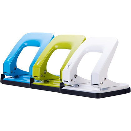 Дырокол "Deli Rio 0138", 35 листов, ассорти