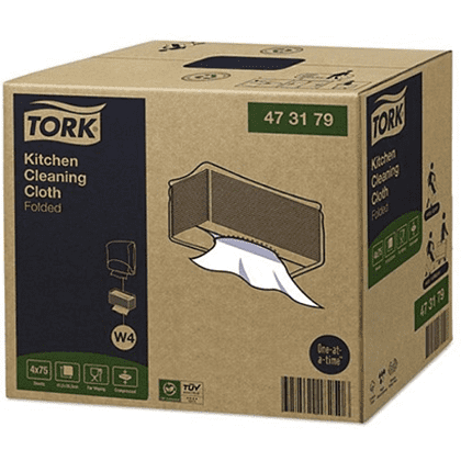 Материал нетканый "Tork Premium" для кухни в салфетках, W4, 75 шт/упак (473179) - 2