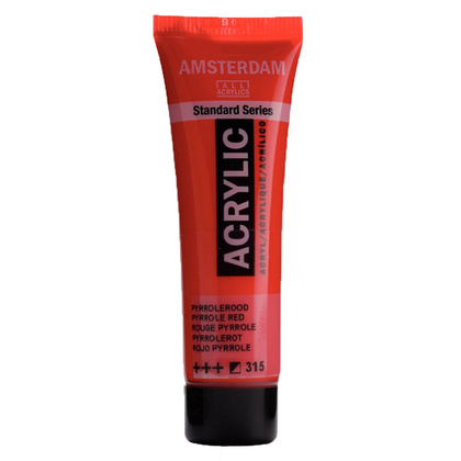 Краски акриловые "Amsterdam", 315 красный пиррол, 20 мл, туба