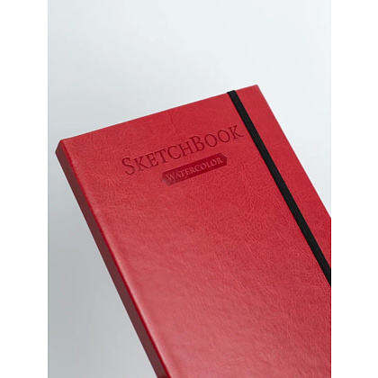 Скетчбук для акварели "Малевичъ", 14.5x21 см, 200 г/м2, 30 листов, красный - 8