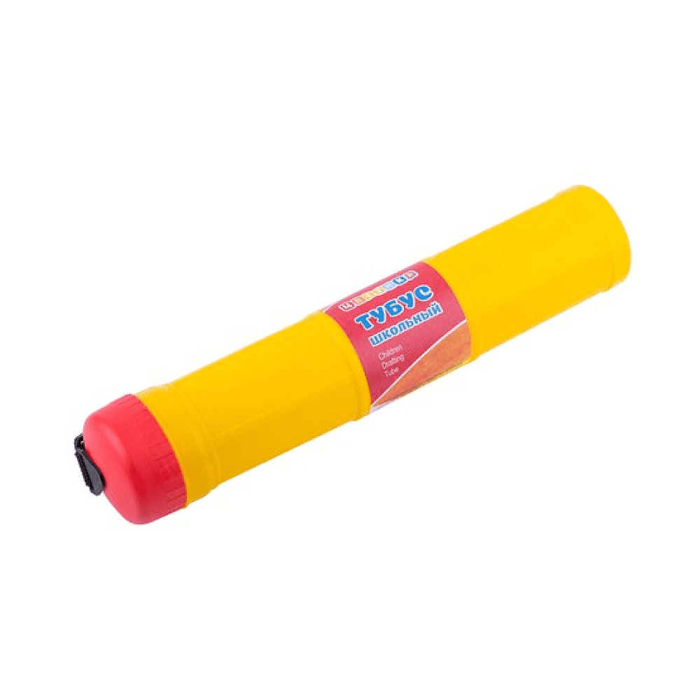 Пенал-тубус «Цветик», 33 см, желтый