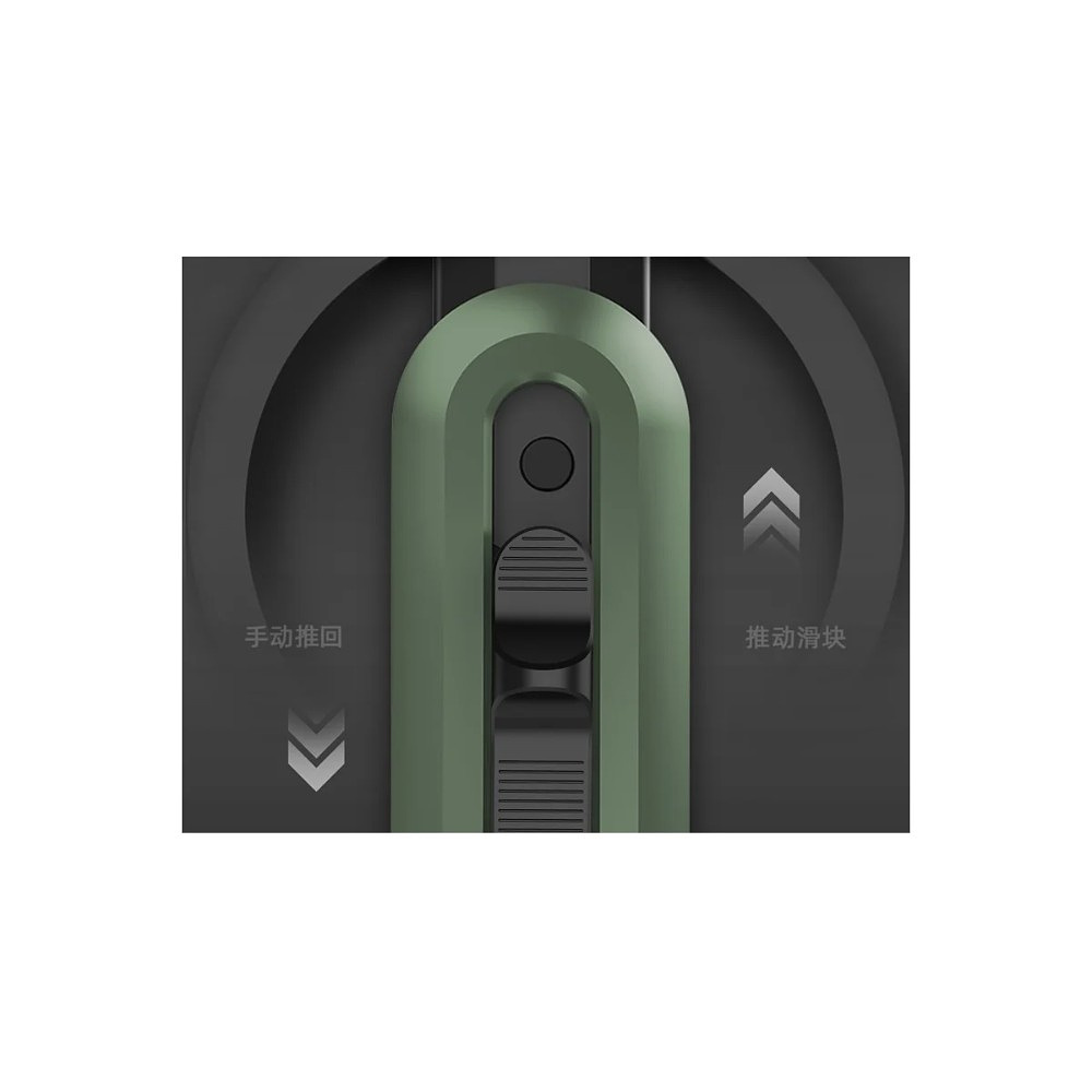 Набор ножей строительных Deli HSEHT4003L, 3 шт (ножи 9мм/18мм/трапеция), Soft Touch, зеленый - 5